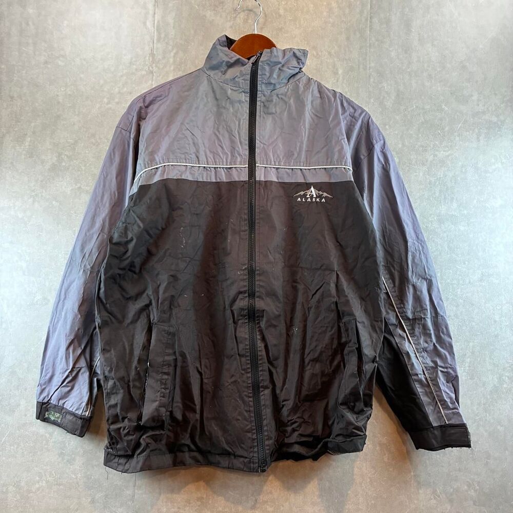 Men's Grey and Black Jacket